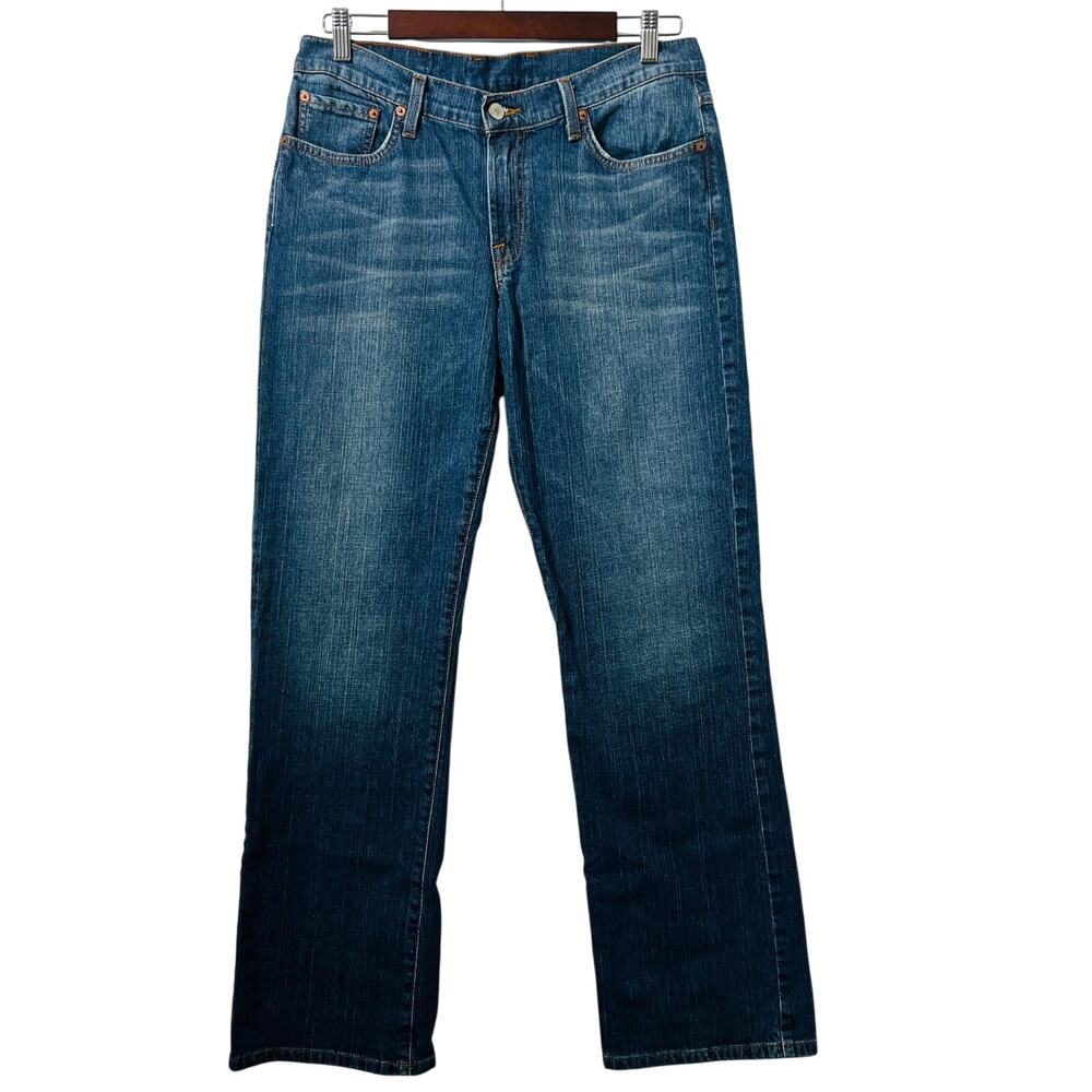 Lucky Brand Jeans Women's Size 12/31 Blue Rider Fit Relaxed Long Length Denim